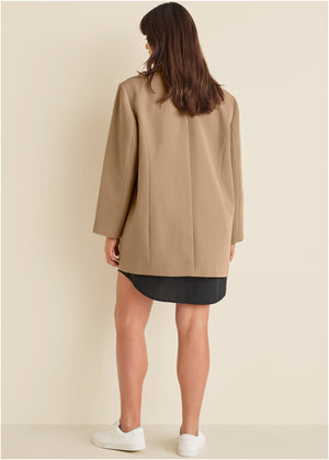 Blazer oversize - Camel - thumbnail-9