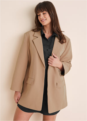 Blazer oversize - Camel - thumbnail-8