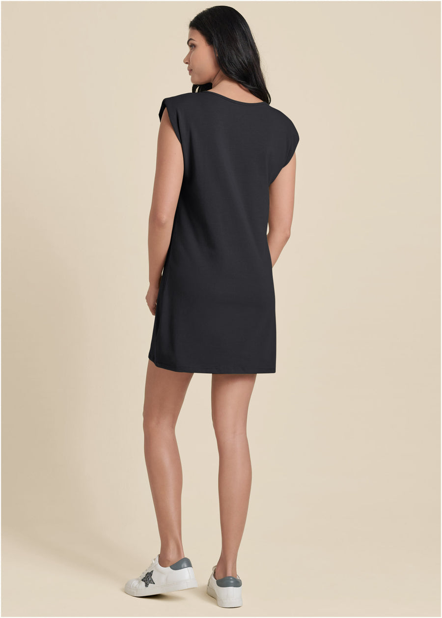 Easy shift dress - Black