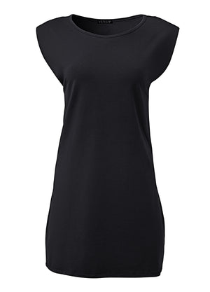 Easy Shift Dress - Black - thumbnail-5