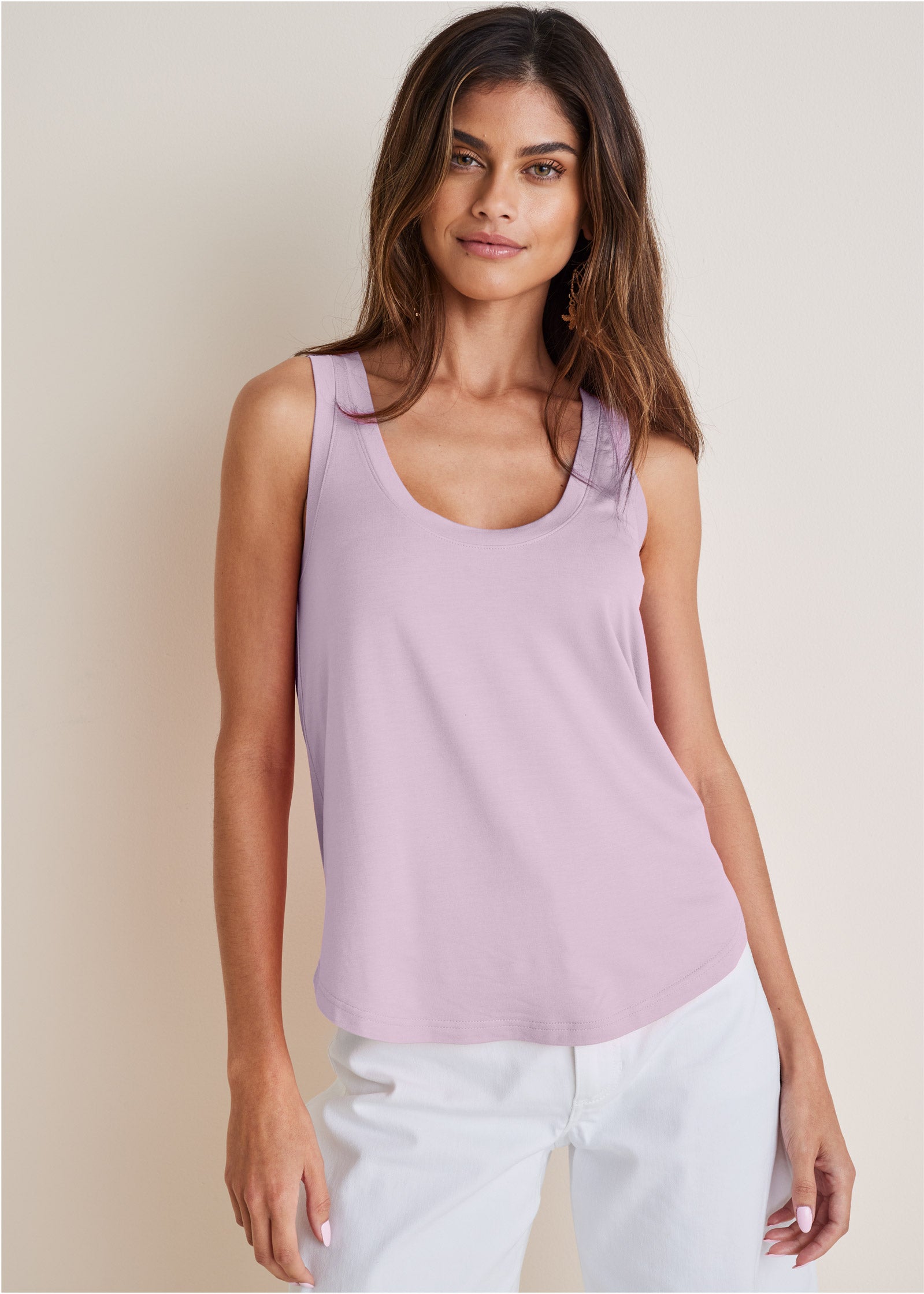 Scoop Neck Tank - Lilac