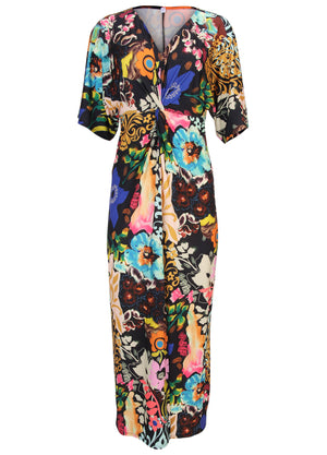 Twist Front Maxi Dress - Viva La Vida - thumbnail-4