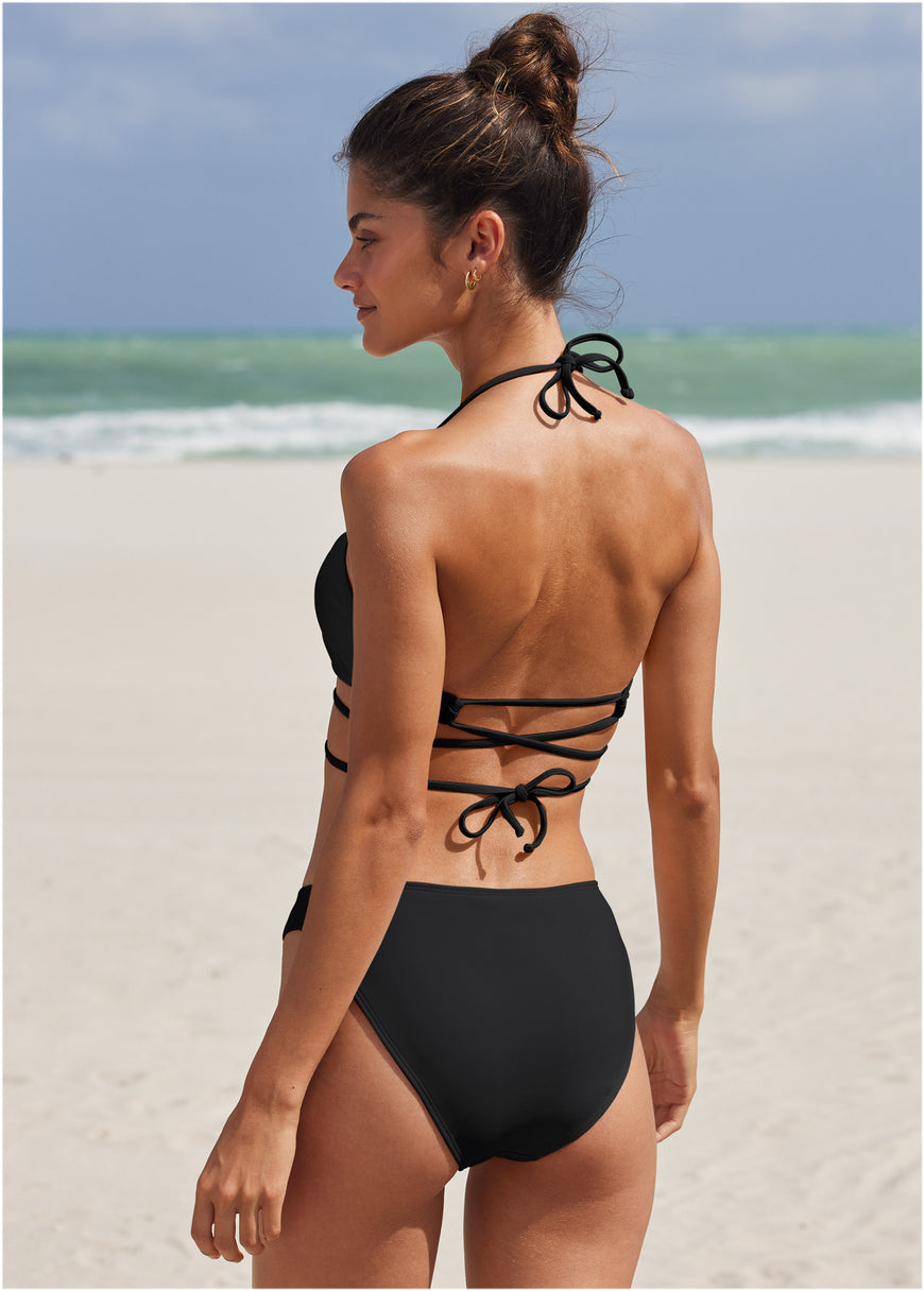 Haut de bikini triangle Ibiza - Black Beauty