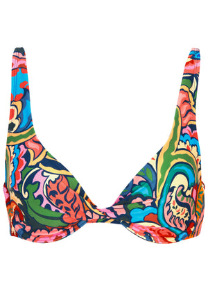 Antigua Twist Bikini Top - Fiesta Paisley - thumbnail-3