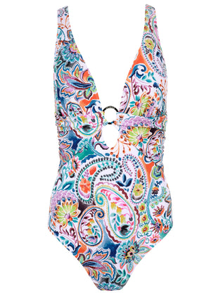 Criss Cross One Piece  - Fiesta Floral - thumbnail-3