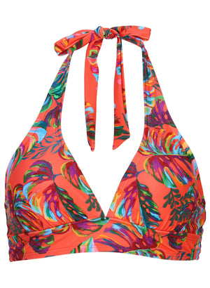 Anguilla Perfect Fit Halter - Tropical Sunset All-Over - thumbnail-3