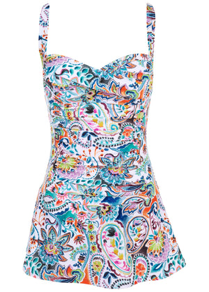 St. Tropez Swim Dress - Fiesta Floral - thumbnail-3