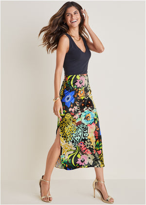 Midi slip skirt - Viva La Vida - thumbnail-5