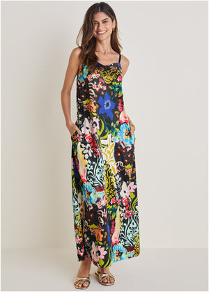 Sleeveless Maxi Dress - Viva La Vida - thumbnail-1