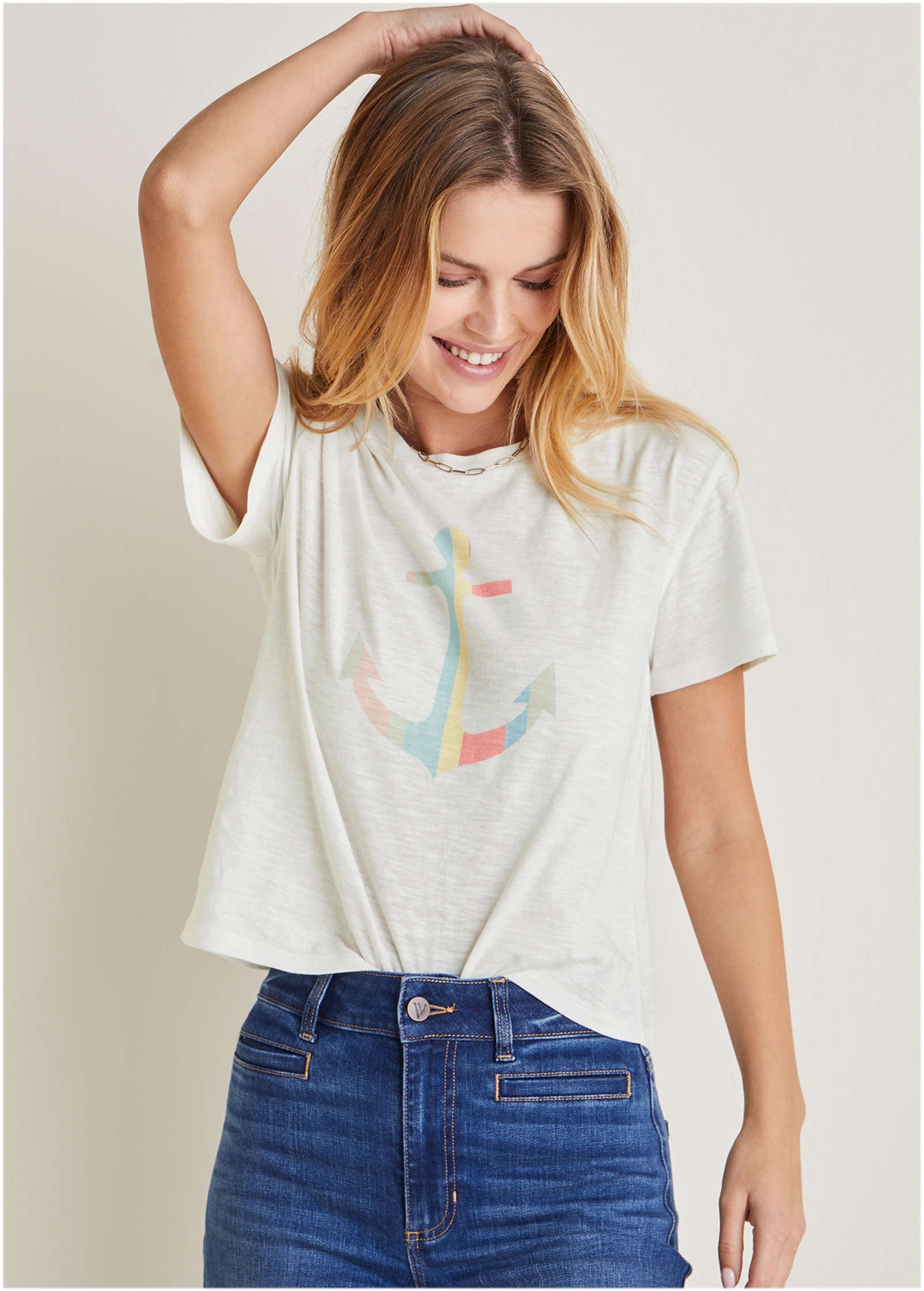 Anchor graphic tee - Off White