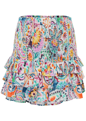 Smocked Ruffle Skirt  - Fiesta Floral - thumbnail-6