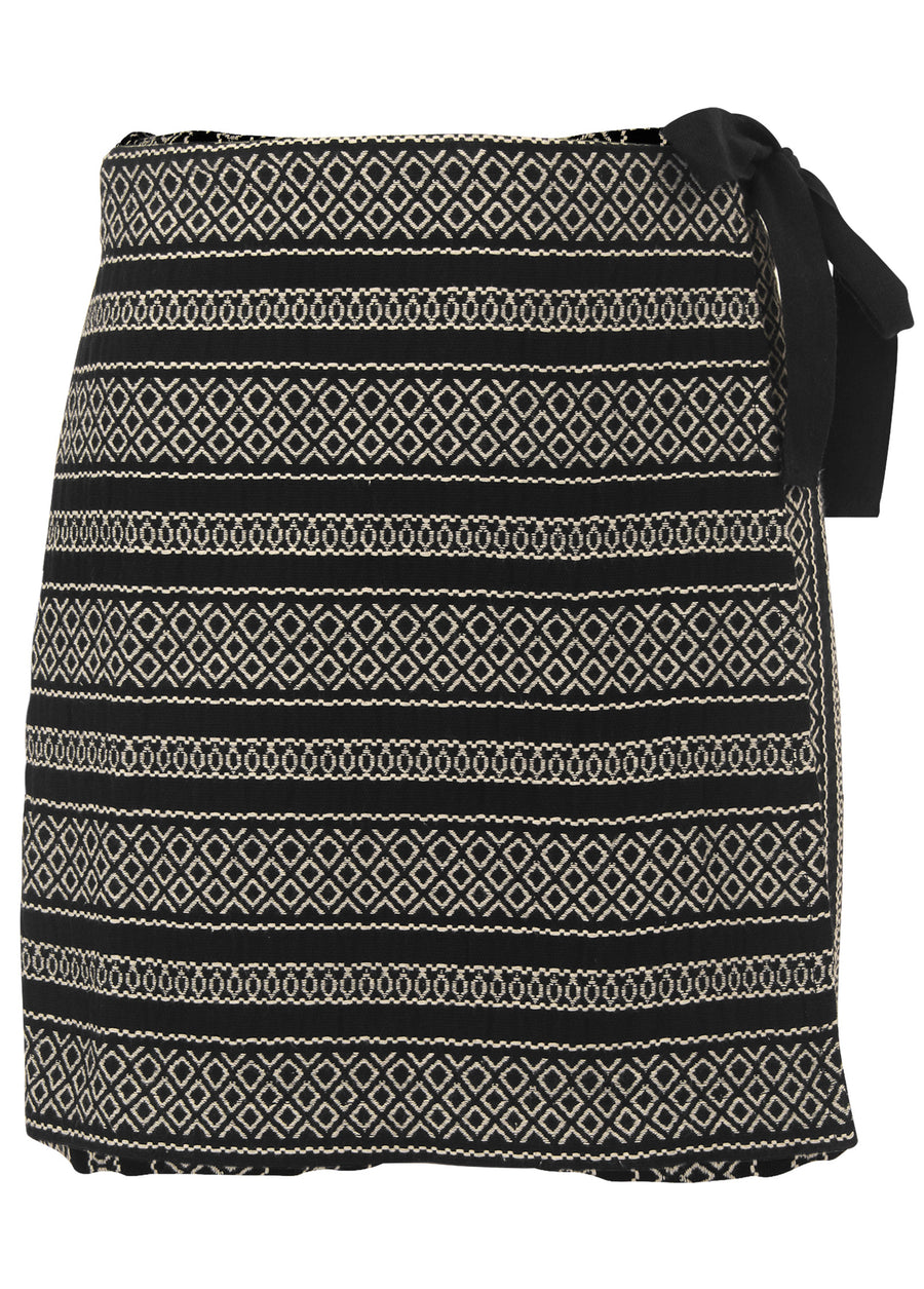 Wrap skort - Black Combo