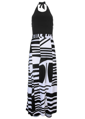 Twofer Maxi Dress - Modern Abstract - thumbnail-3