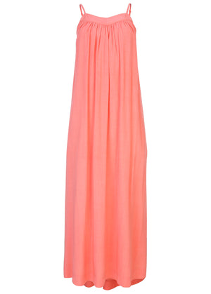 V-Neck maxi dress - Coral - thumbnail-3