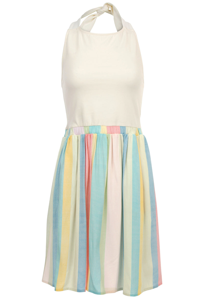 Twofer mini dress - Boardwalk Stripe