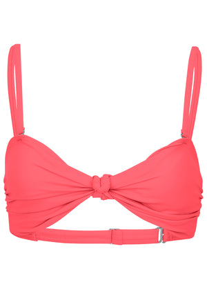 Haut de maillot de bain triangle - Corail Océan - thumbnail-4