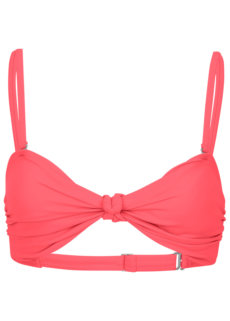 Haut de maillot de bain triangle - Corail Océan