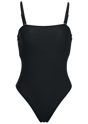 Cabo Bandeau One Piece - Black Beauty - thumbnail-3