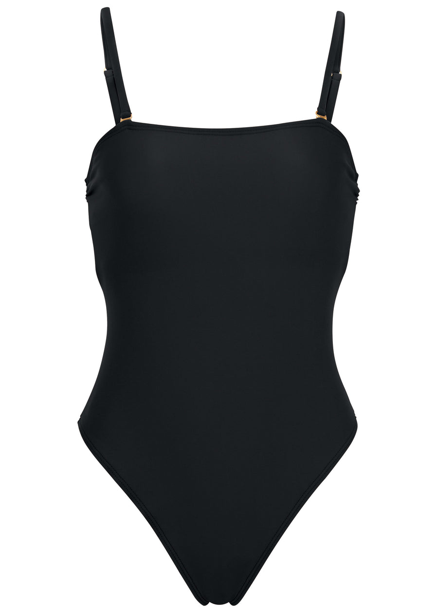 Cabo Bandeau One Piece - Black Beauty