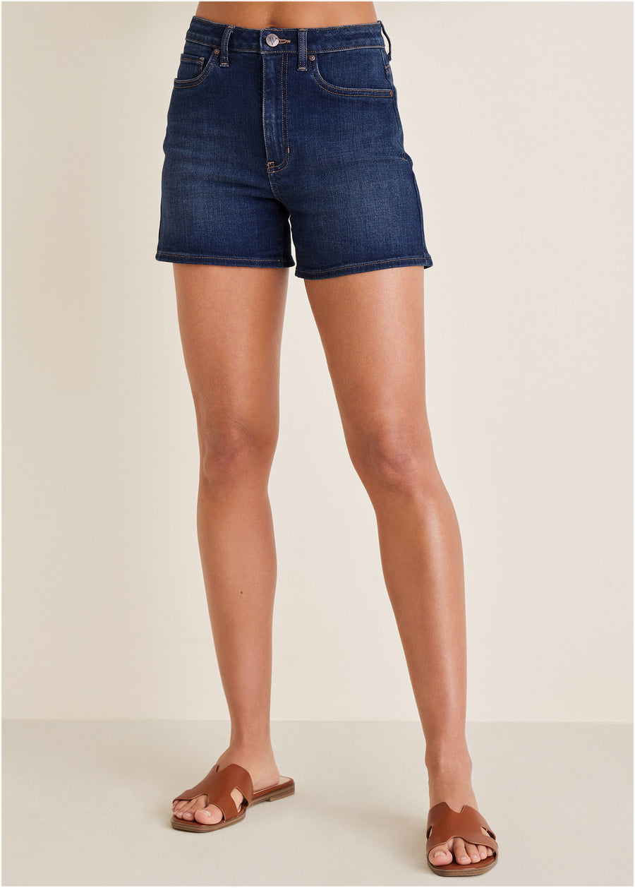 Naomi Denim Shorts - Dark Wash