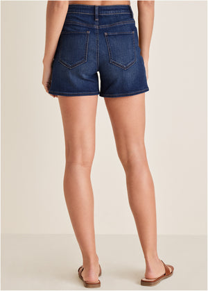 Naomi Denim Shorts - Dark Wash - thumbnail-3