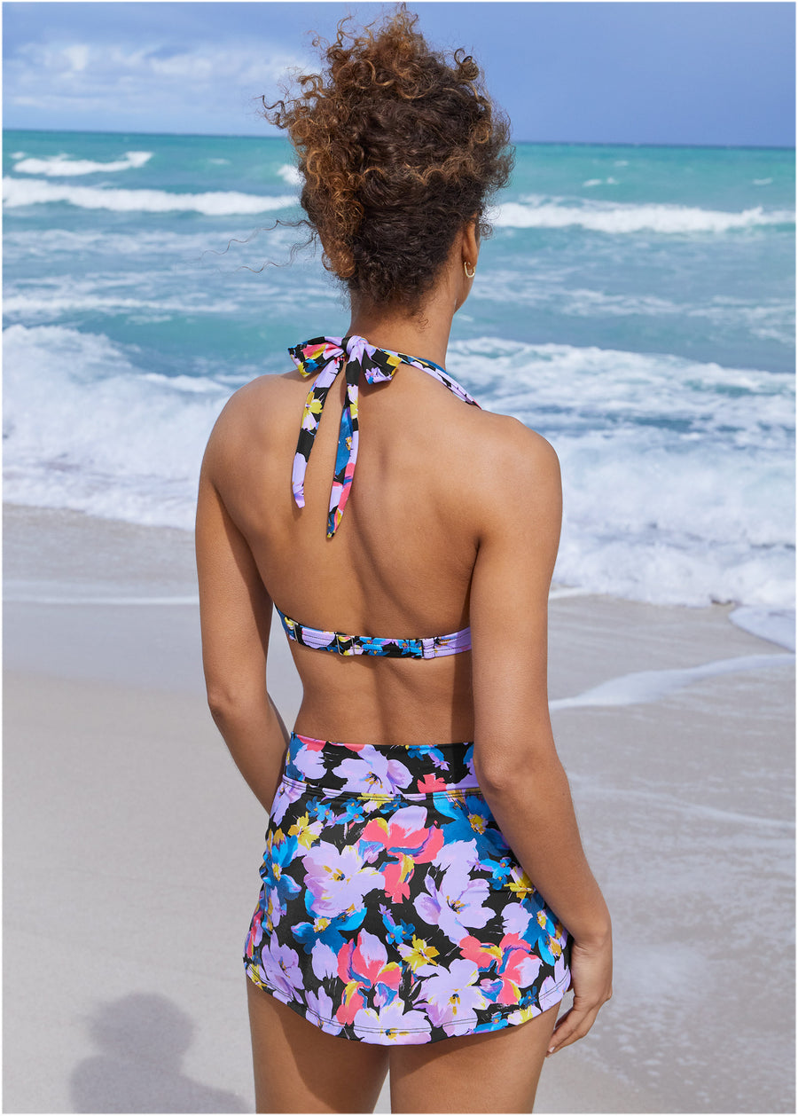 Aruba Swim Skirt - Evening Bloom