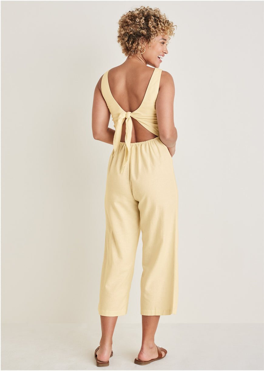 Linen Jumpsuit - Cream