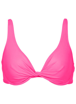 Haut de bikini Antigua Twist - Rose vif - thumbnail-3