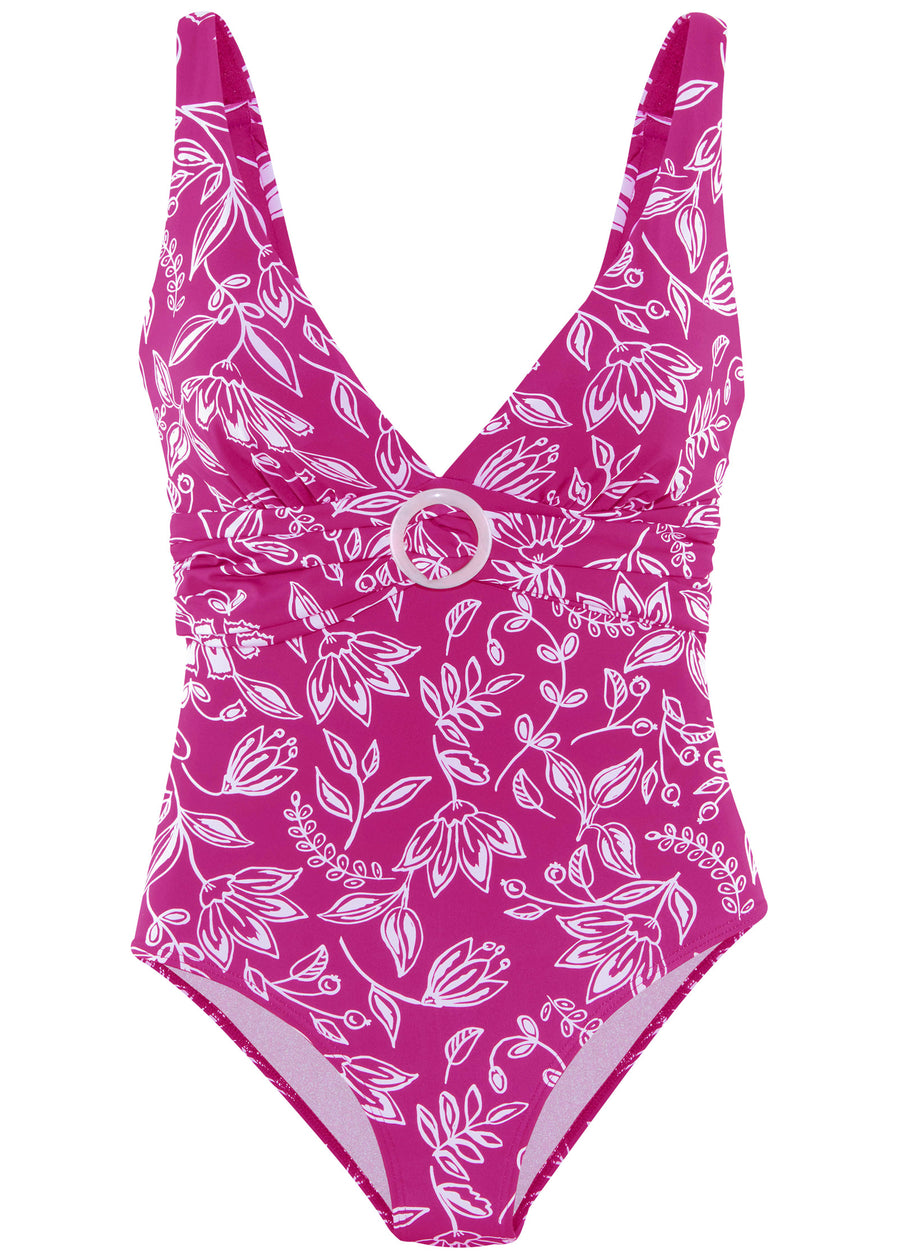 Ring One-Piece - Hot Field Floral