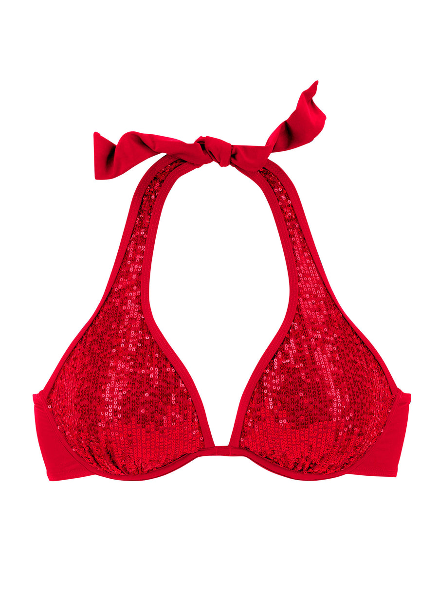 Haut de bikini à armatures - Rouge