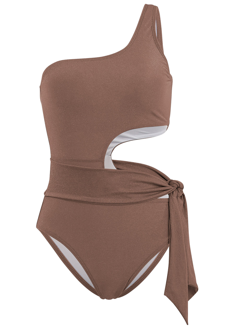 Shimmer One-Piece - Mahogany Shine