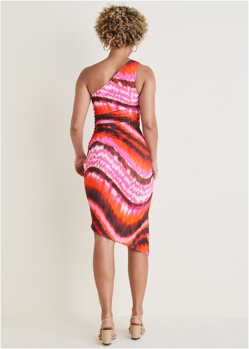 One Shoulder Dress - Desert Agate