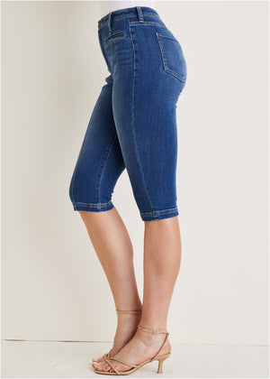 Modern Capri Jeans  - Medium Wash - thumbnail-4