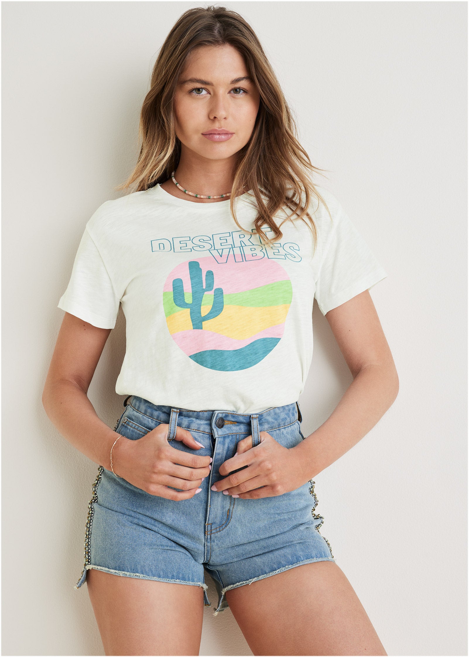 Desert vibes graphic tee - Off White