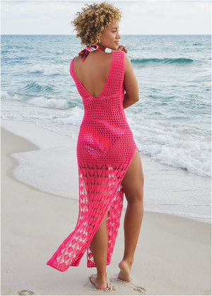 Crochet Maxi - Fuchsia - thumbnail-2