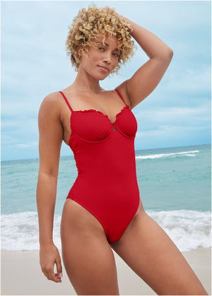 Bermuda One Piece - Red - thumbnail-1