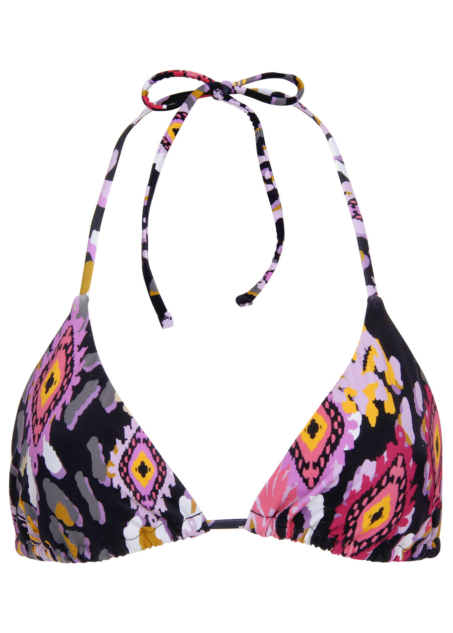 Bahamas Triangle Bikini - Desert Ikat Black