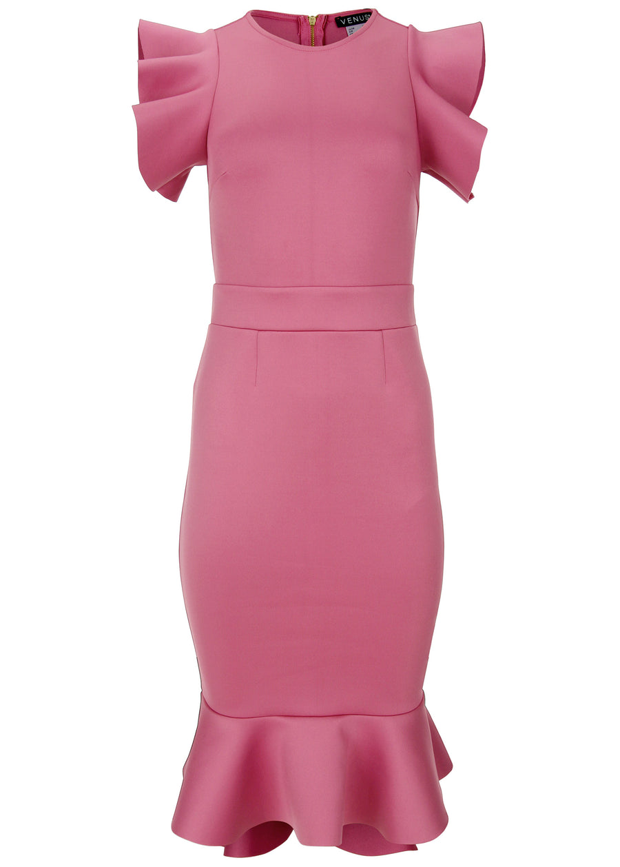 Ruffle Detail Dress - Heather Rose