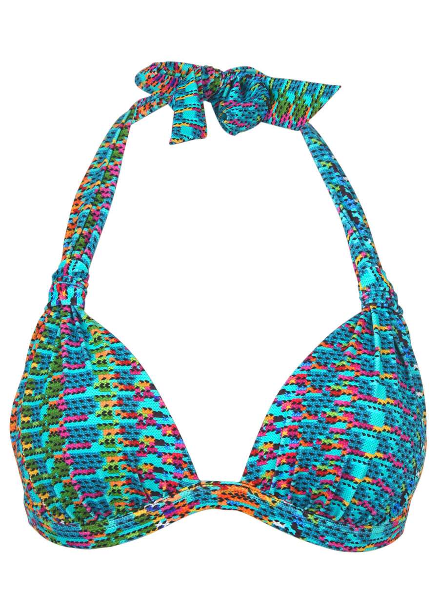 Goddess Enhancer Push-Up Top - Fiesta Stripe