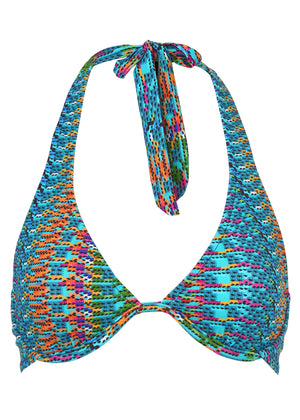 Belize Underwire Halter - Fiesta Stripe - thumbnail-3