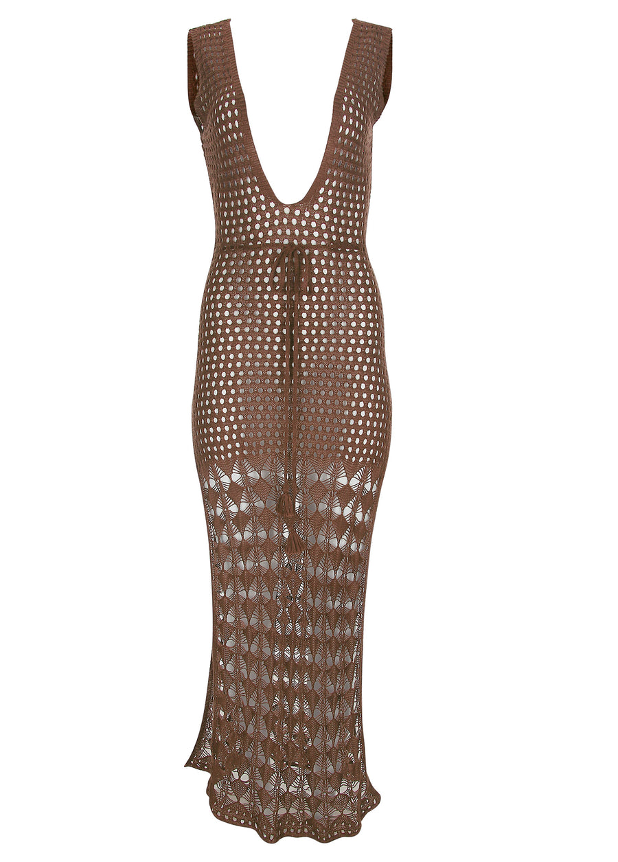 Crochet Maxi - Acorn Brown