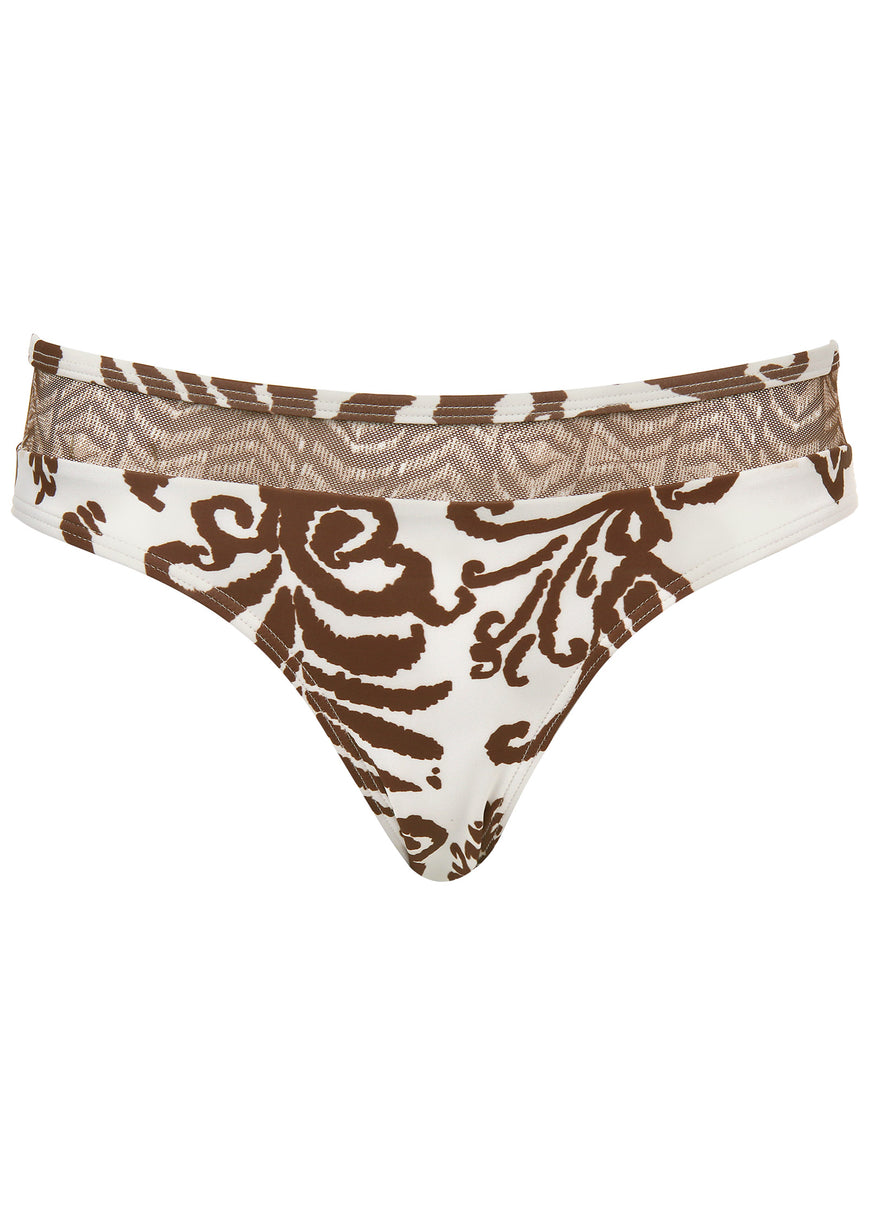 Bas taille basse avec bande en maille - Mystic Paisley