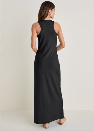 Tank Maxi Dress - Black - thumbnail-2