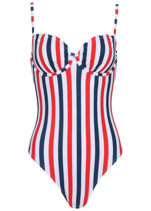 Bermuda One Piece - Americana Stripe Large - thumbnail-3