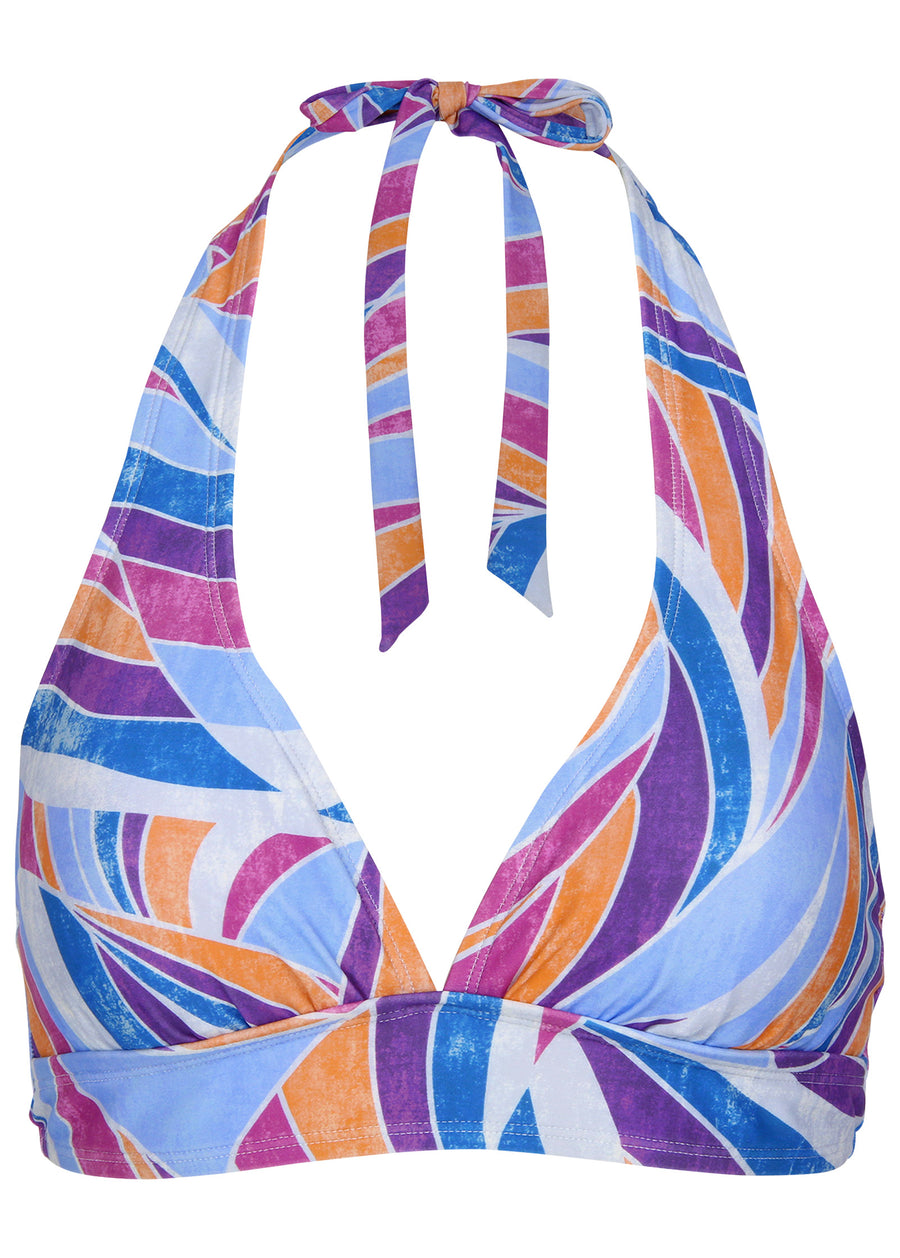 Anguilla Perfect Fit Halter - Santa Monica Abstract