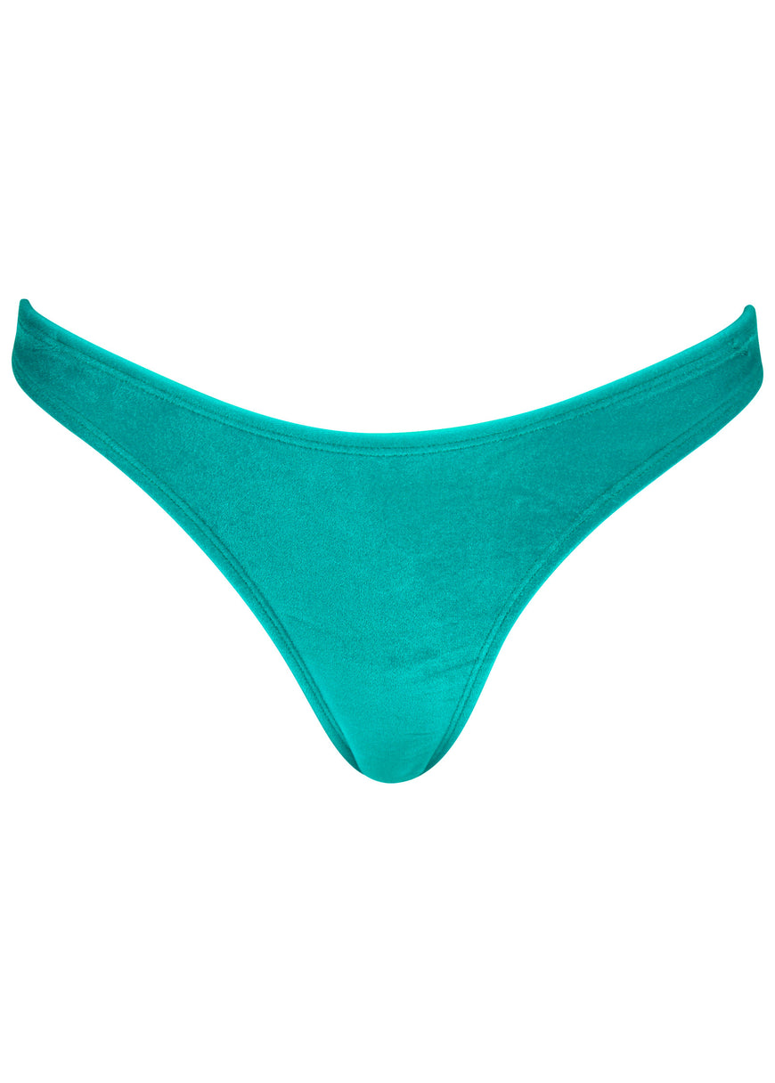 Velvet high leg swim bottom - Teal