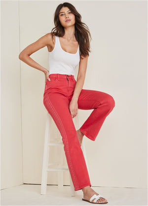 Americana Bootcut Jeans  - Scarlet - thumbnail-6