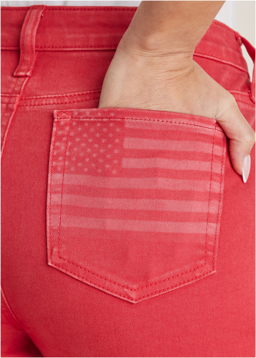 Americana bootcut jeans  - Scarlet