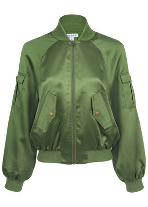 Bomber satiné mat - Vert Bronze - thumbnail-3