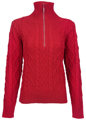 Zip Pullover - Equestrian Red - thumbnail-5